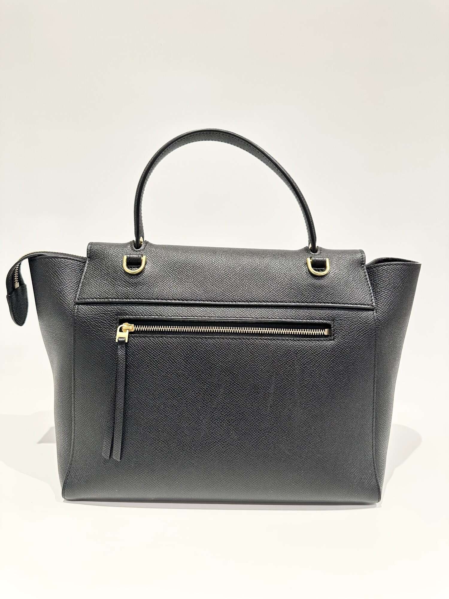 Celine Black Belt Mini Leather Handbag - Image 3
