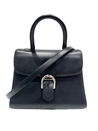 Delvaux Black Brillant Leather Handbag