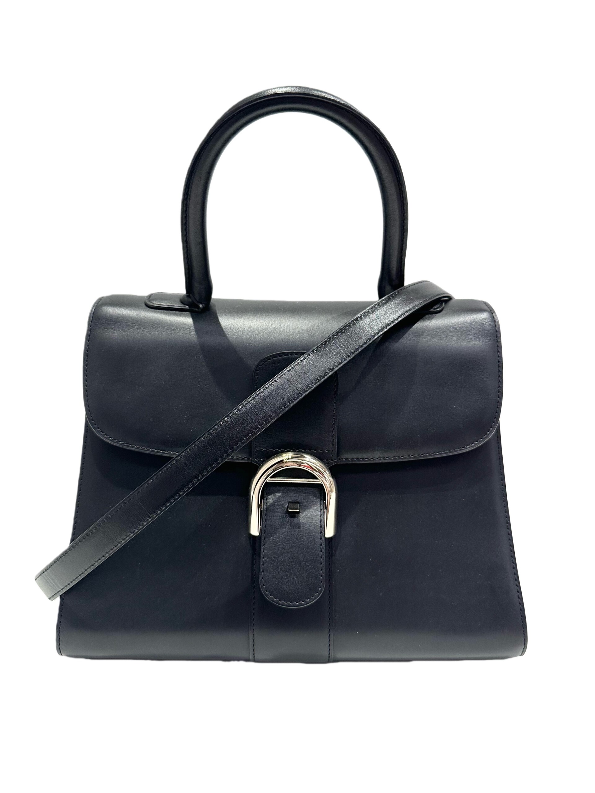Delvaux Black Brillant Leather Handbag