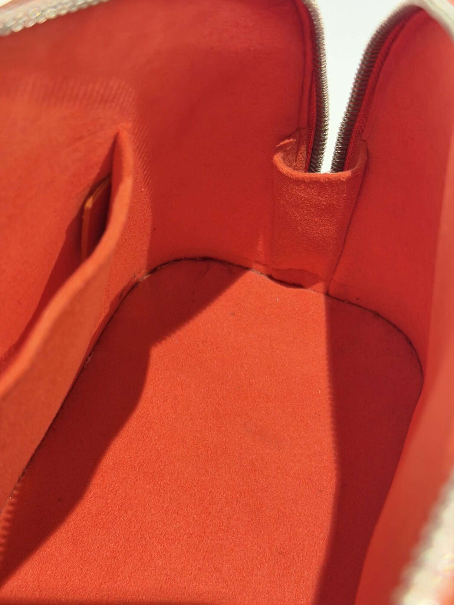 Louis Vuitton Orange Alma BB Epi Leather Handbag - Image 15