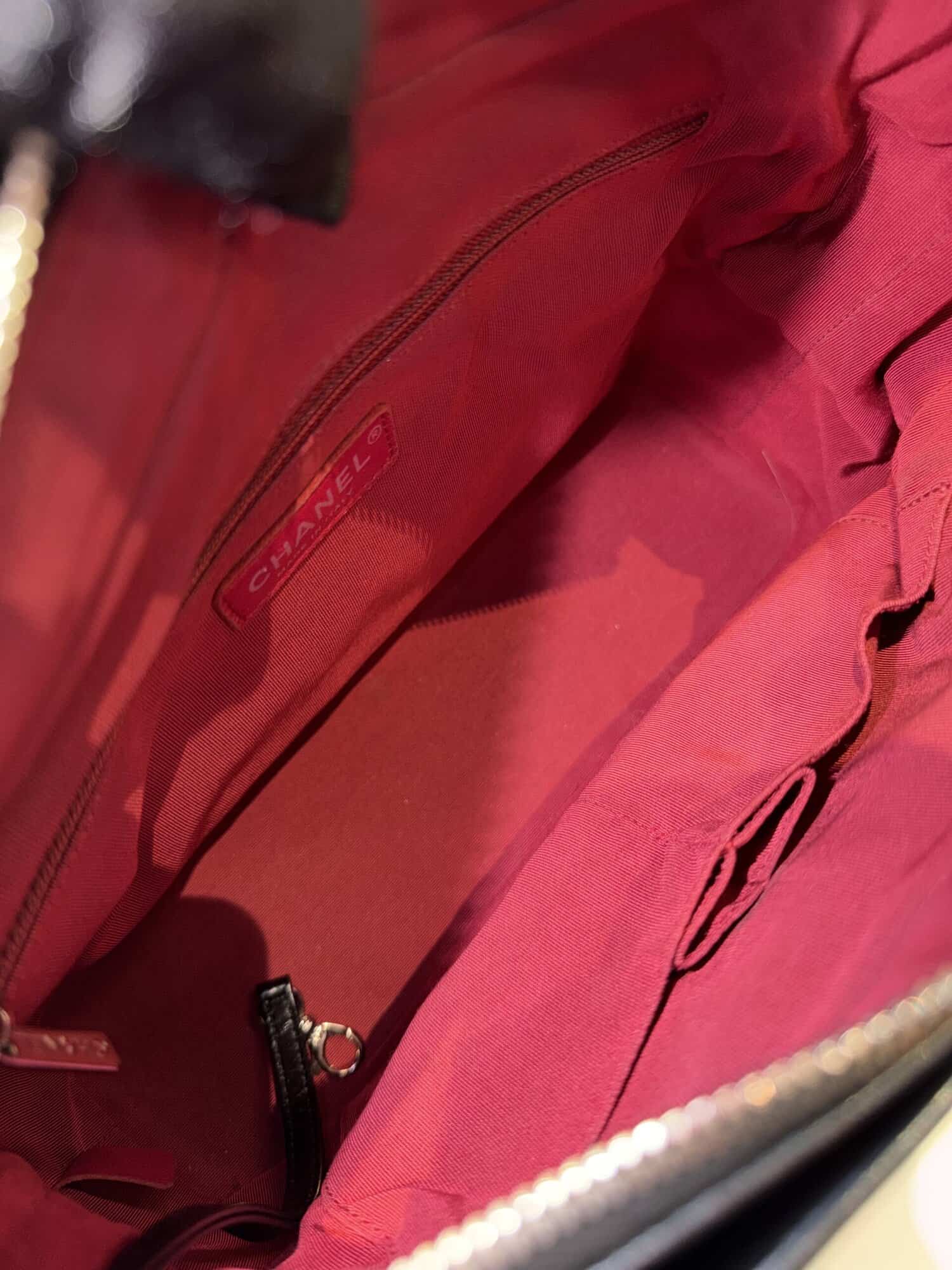 Chanel Black Gabrielle Leather Handbag Medium Size - Image 13