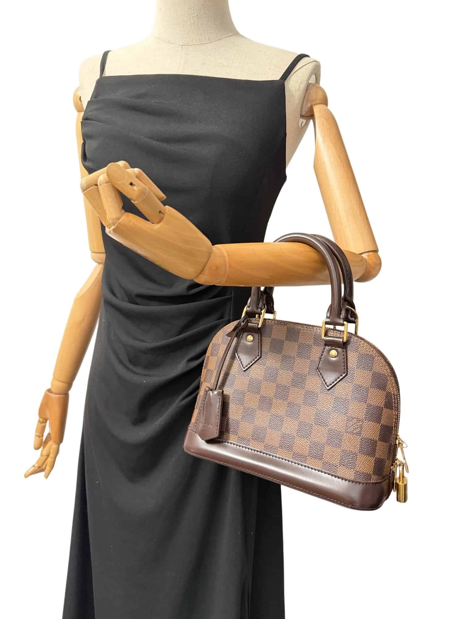 Louis Vuitton Brown Alma BB Damier Canvas Handbag - Image 15