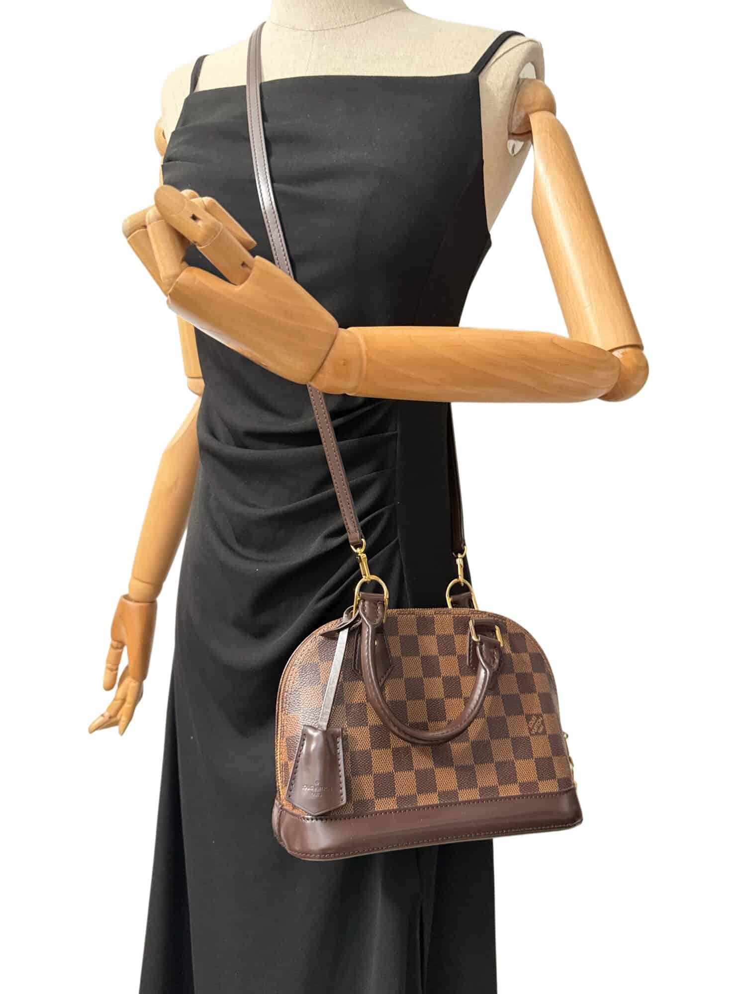 Louis Vuitton Brown Alma BB Damier Canvas Handbag - Image 16