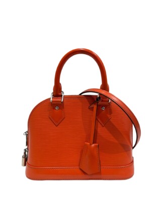 Louis Vuitton Orange Alma BB Epi Leather Handbag