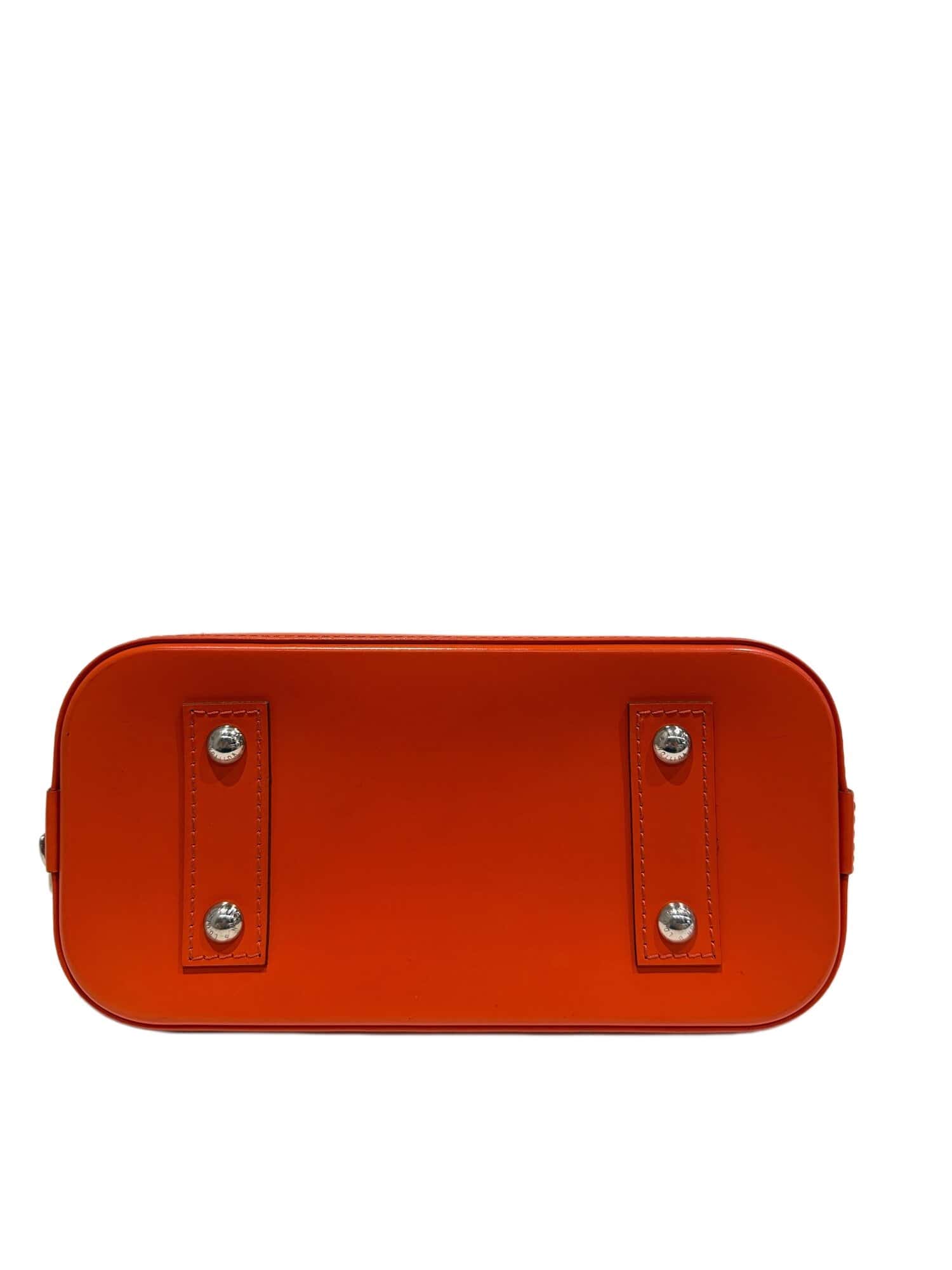 Louis Vuitton Orange Alma BB Epi Leather Handbag - Image 7