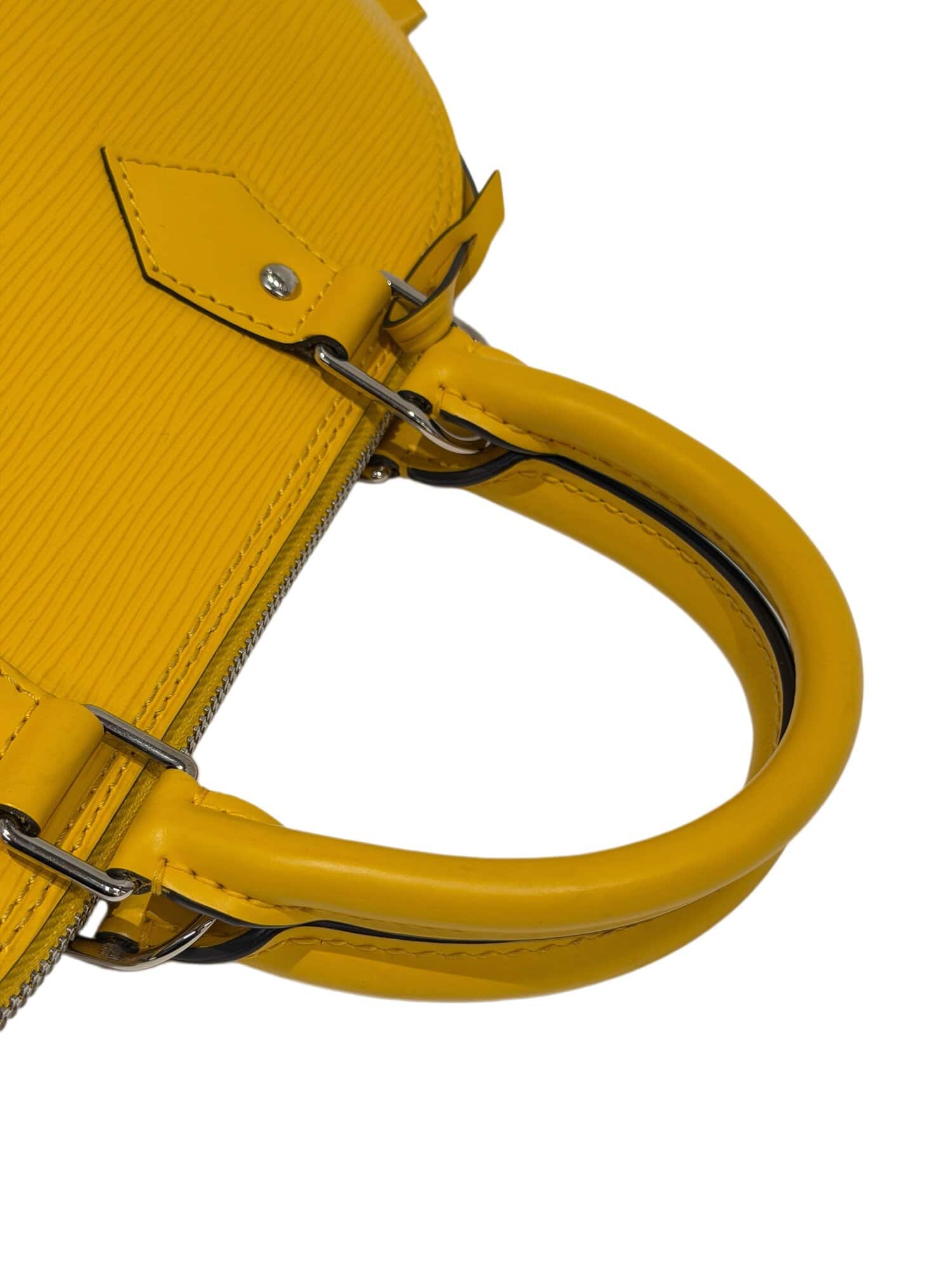 Louis Vuitton Yellow Alma PM Epi Leather Handbag - Image 7