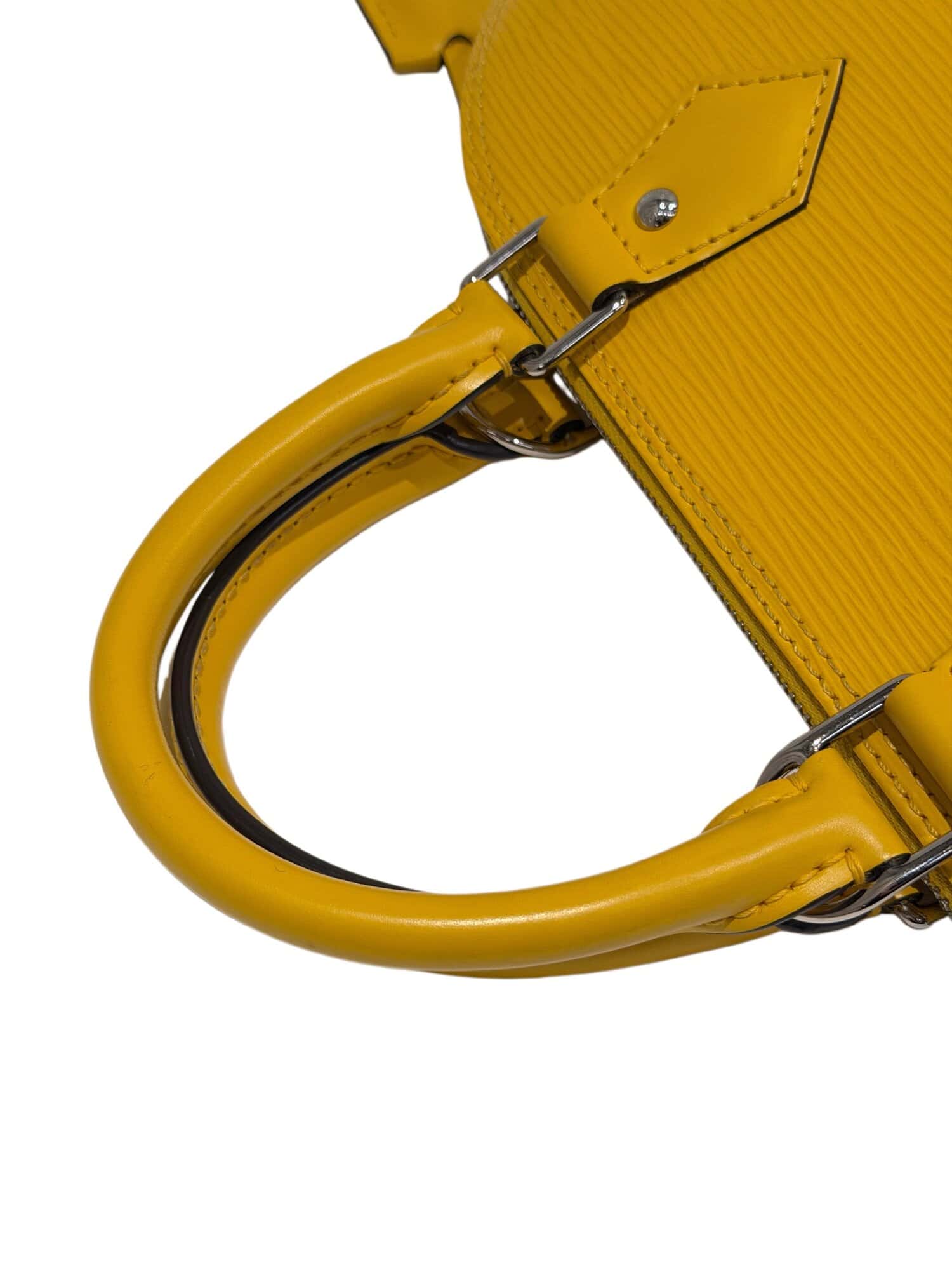Louis Vuitton Yellow Alma PM Epi Leather Handbag - Image 8