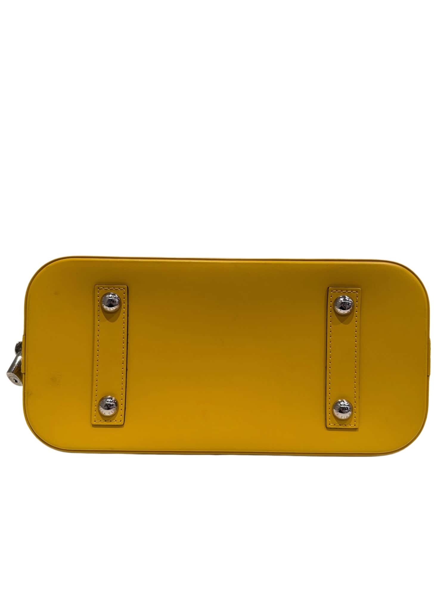 Louis Vuitton Yellow Alma PM Epi Leather Handbag - Image 9