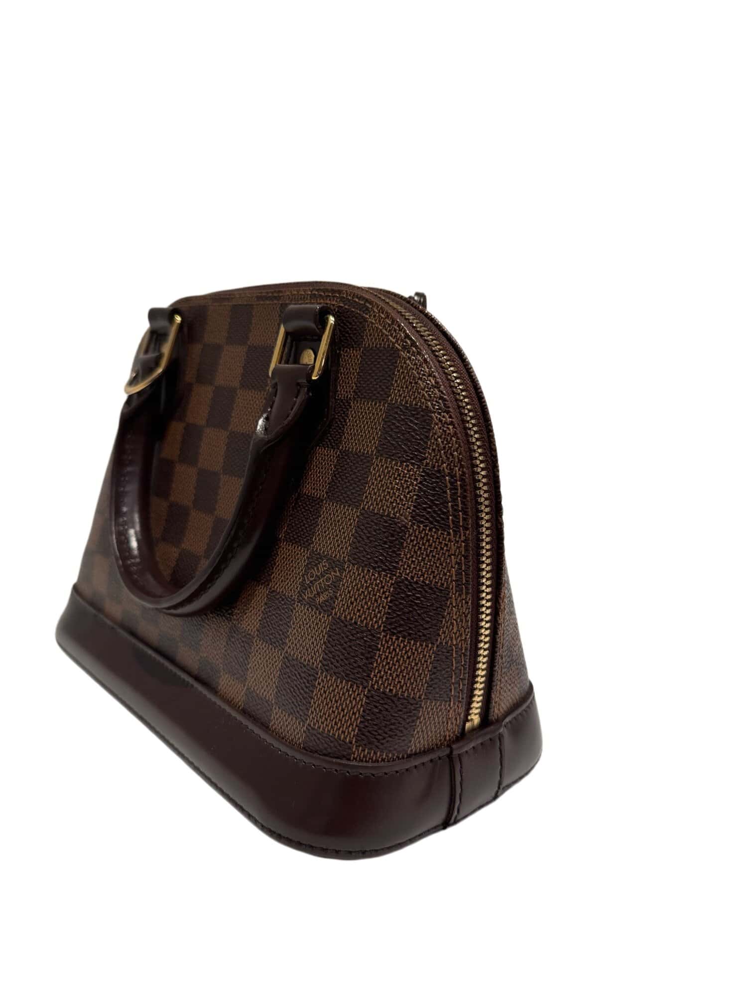 Louis Vuitton Brown Alma BB Damier Canvas Handbag - Image 4