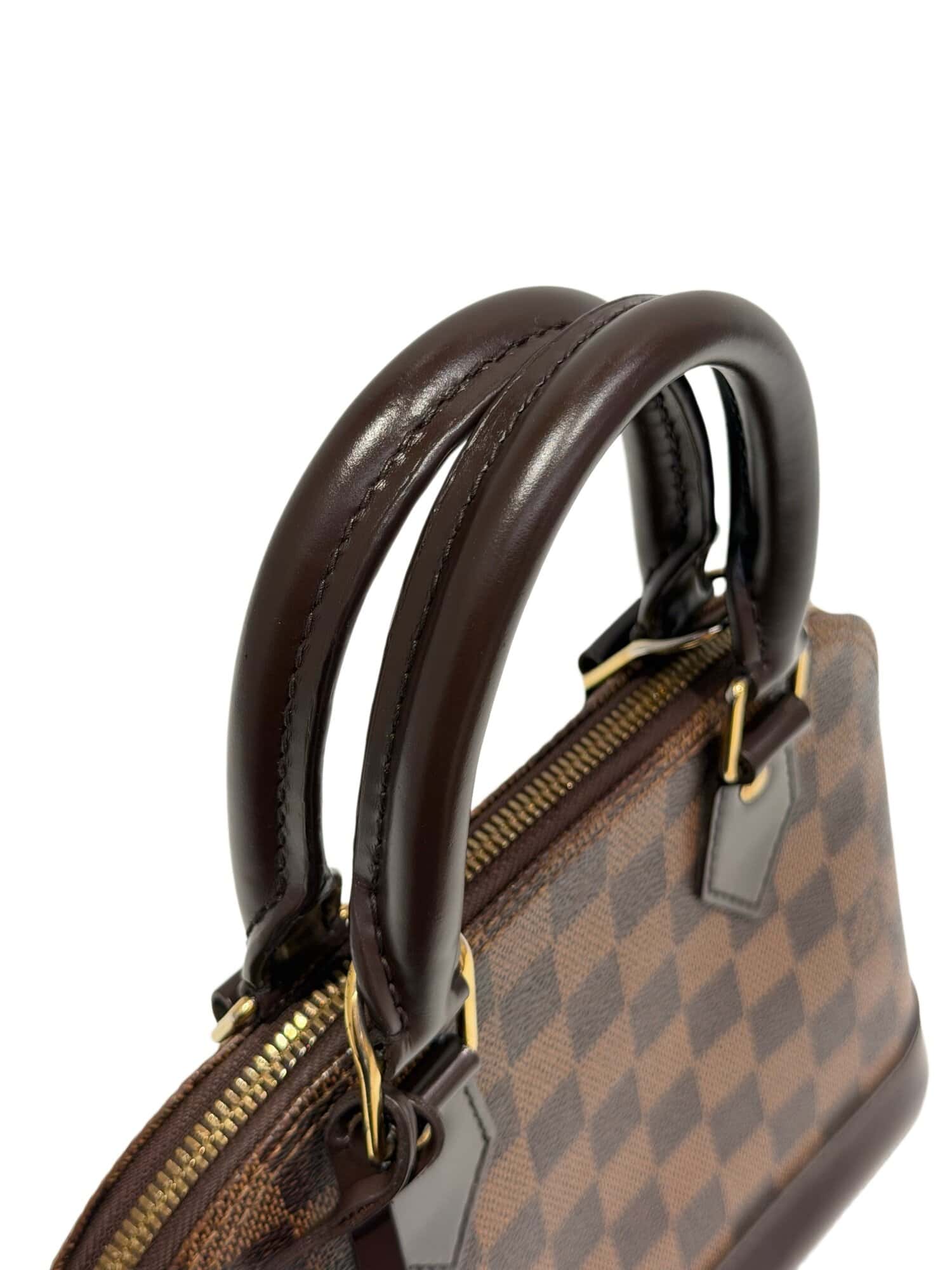 Louis Vuitton Brown Alma BB Damier Canvas Handbag - Image 5