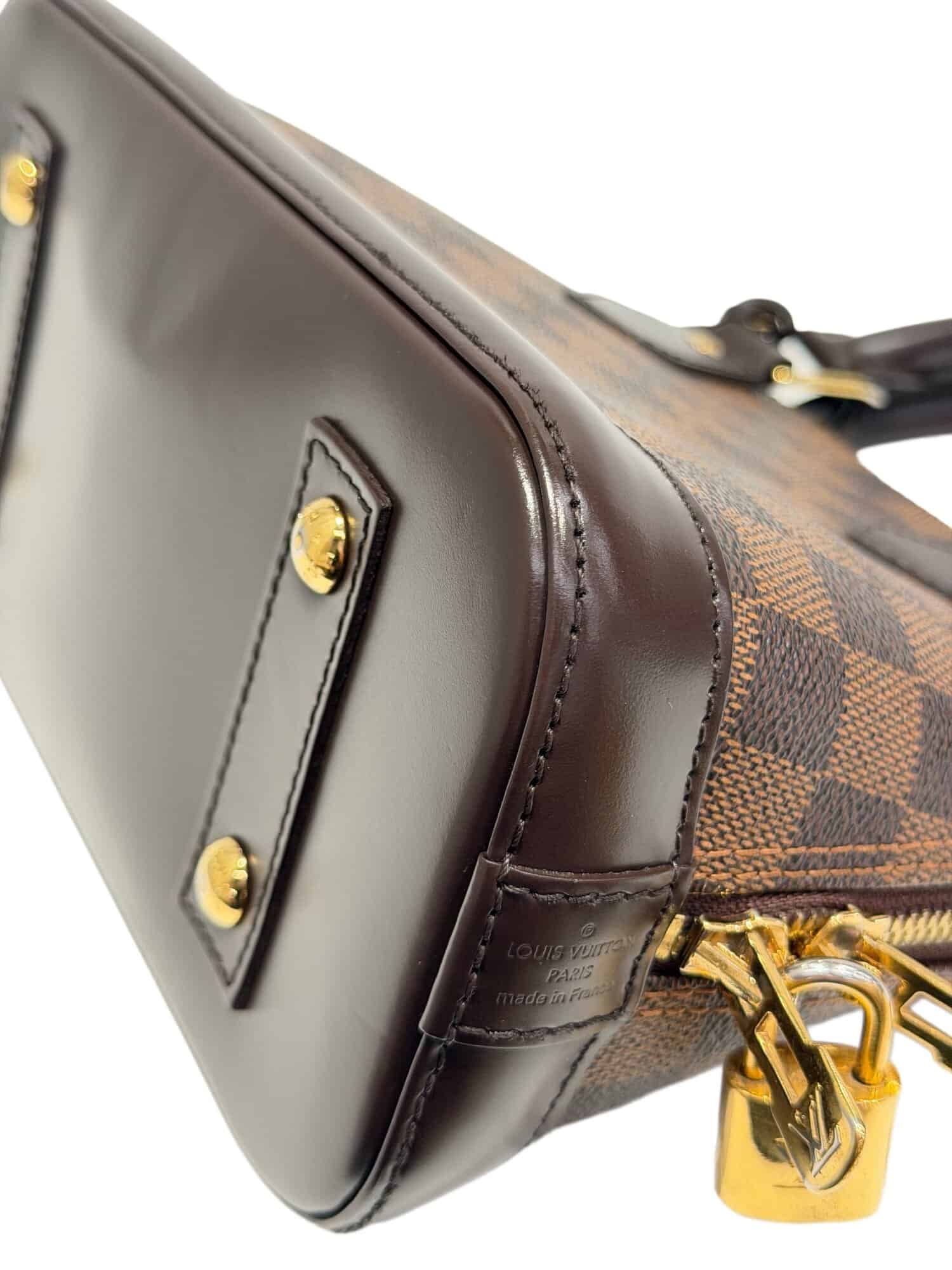 Louis Vuitton Brown Alma BB Damier Canvas Handbag - Image 8