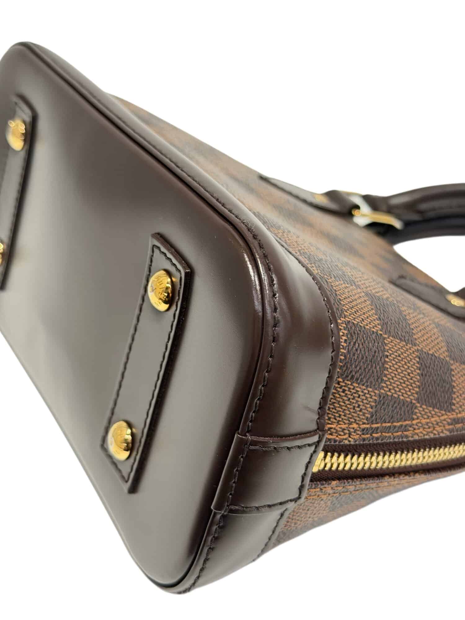 Louis Vuitton Brown Alma BB Damier Canvas Handbag - Image 10
