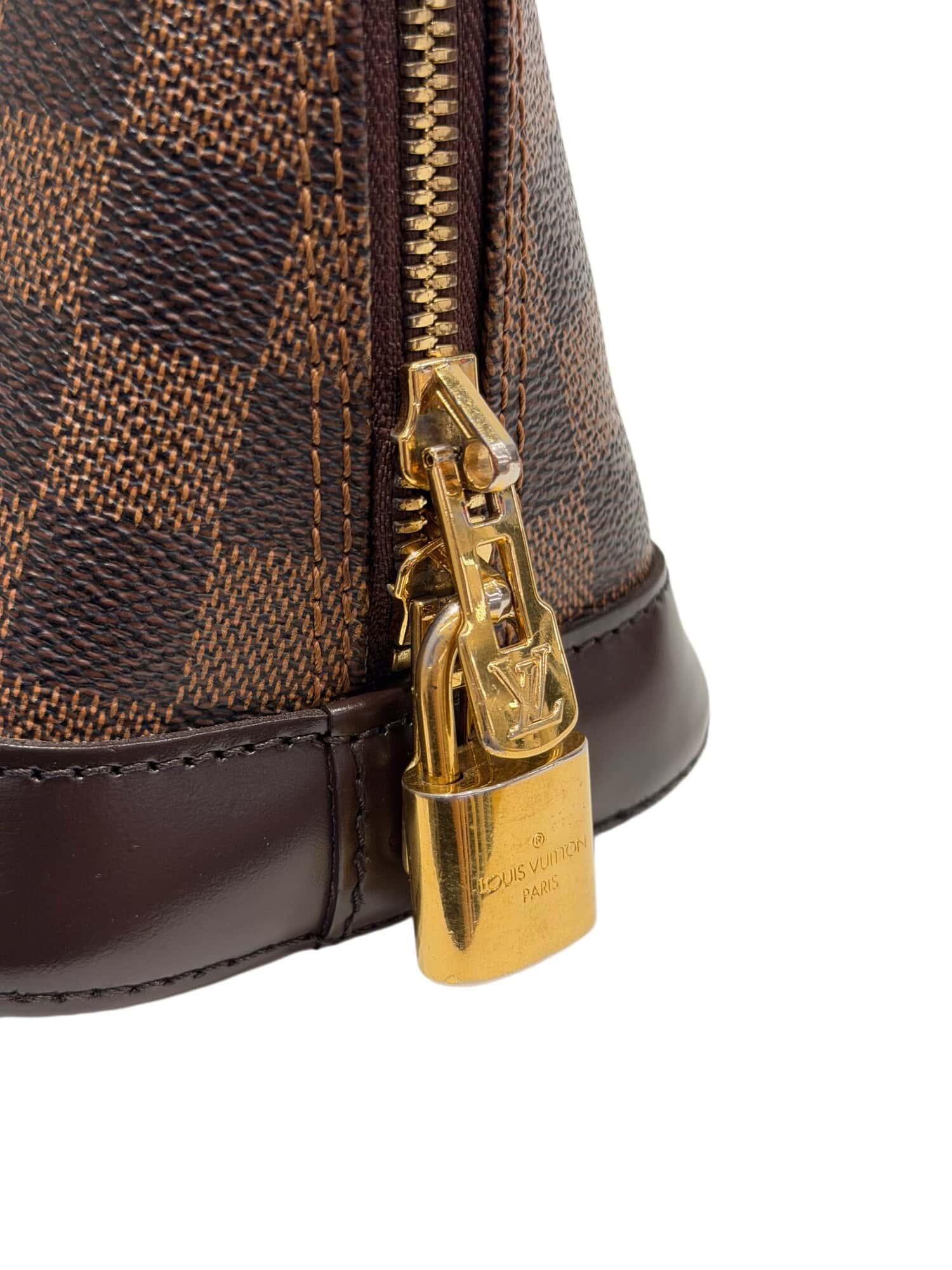 Louis Vuitton Brown Alma BB Damier Canvas Handbag - Image 11