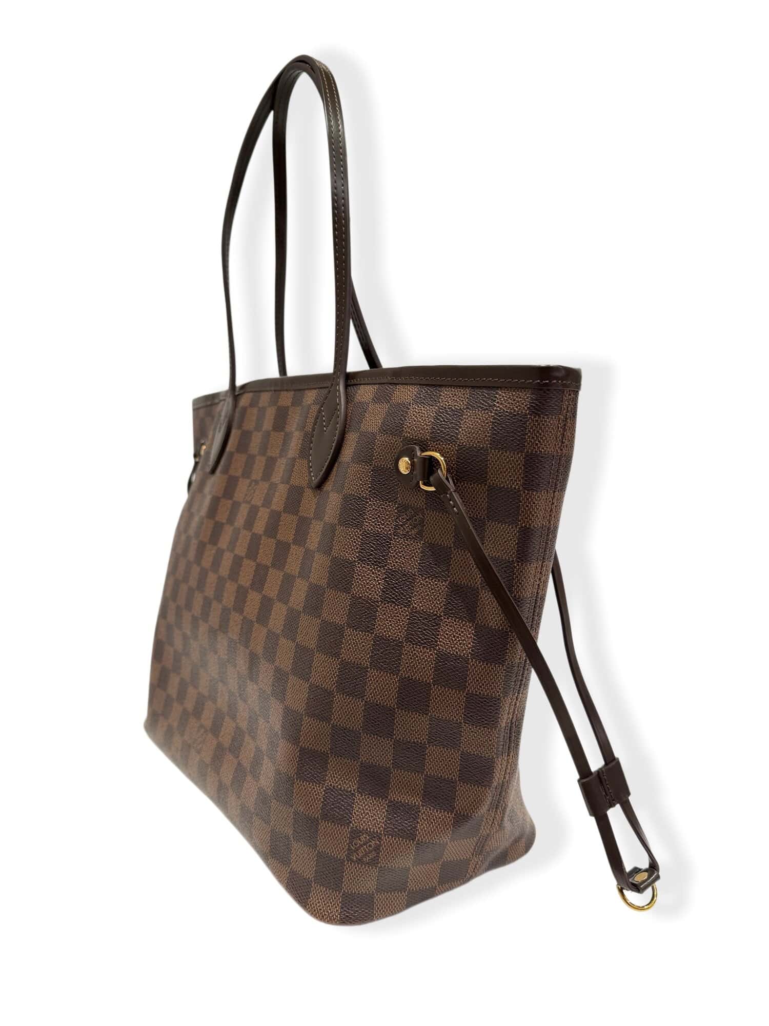 Louis Vuitton Brown Neverfull MM Damier Canvas Handbag - Image 4