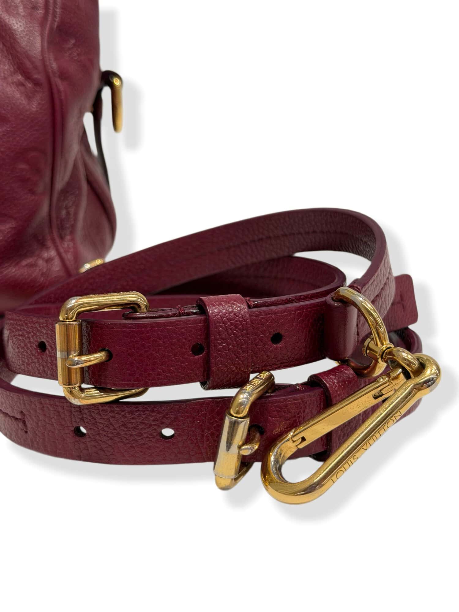 Louis Vuitton Burgundy Soft Speedy 25 Leather Handbag - Image 12