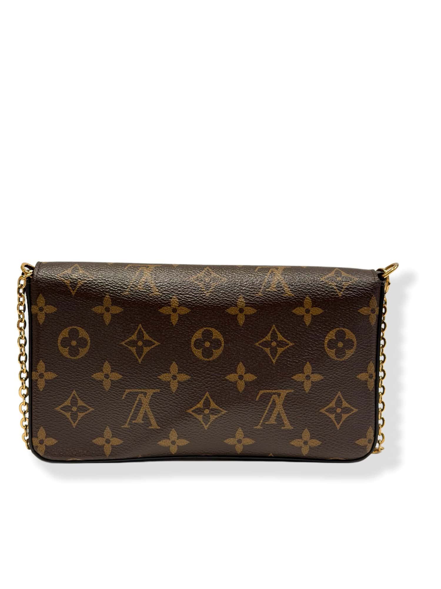 Louis Vuitton Brown Felicie Monogram Canvas Crossbody Bag - Image 3