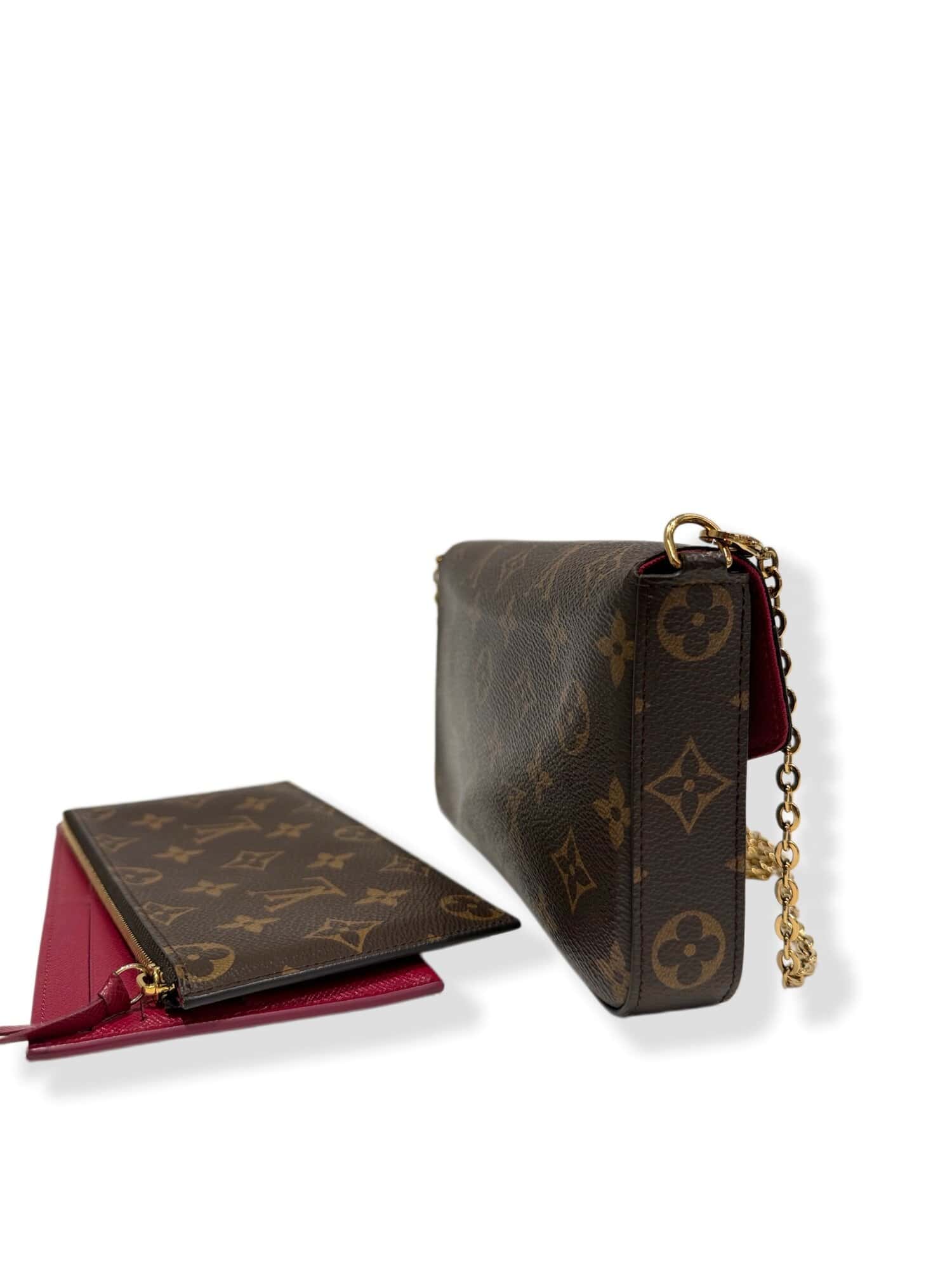Louis Vuitton Brown Felicie Monogram Canvas Crossbody Bag - Image 4