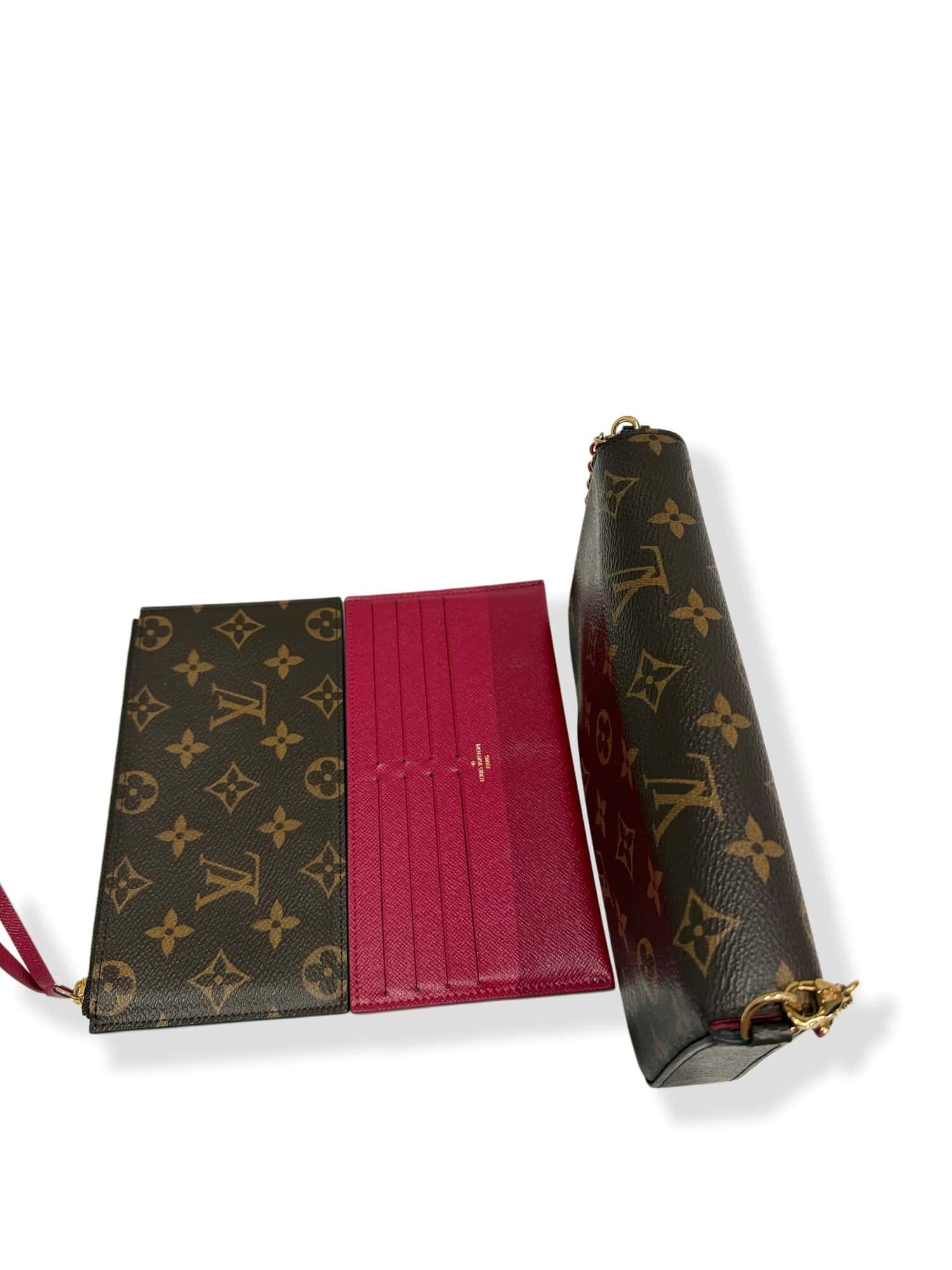 Louis Vuitton Brown Felicie Monogram Canvas Crossbody Bag - Image 5