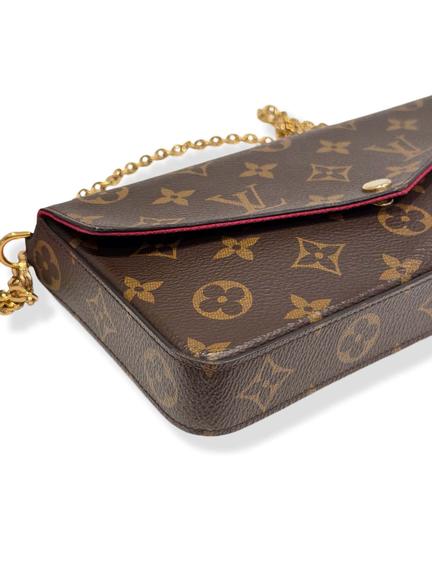 Louis Vuitton Brown Felicie Monogram Canvas Crossbody Bag - Image 7