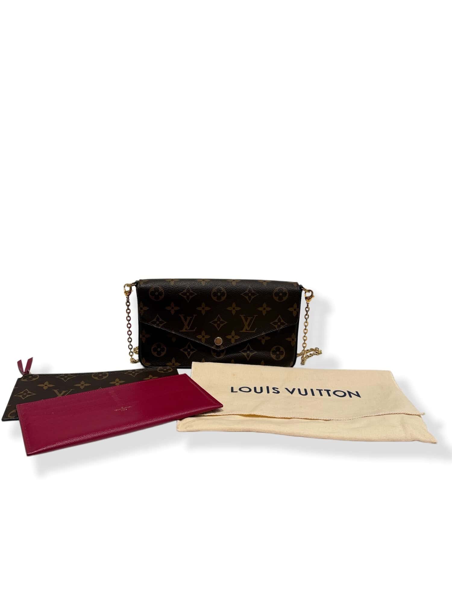 Louis Vuitton Brown Felicie Monogram Canvas Crossbody Bag - Image 14