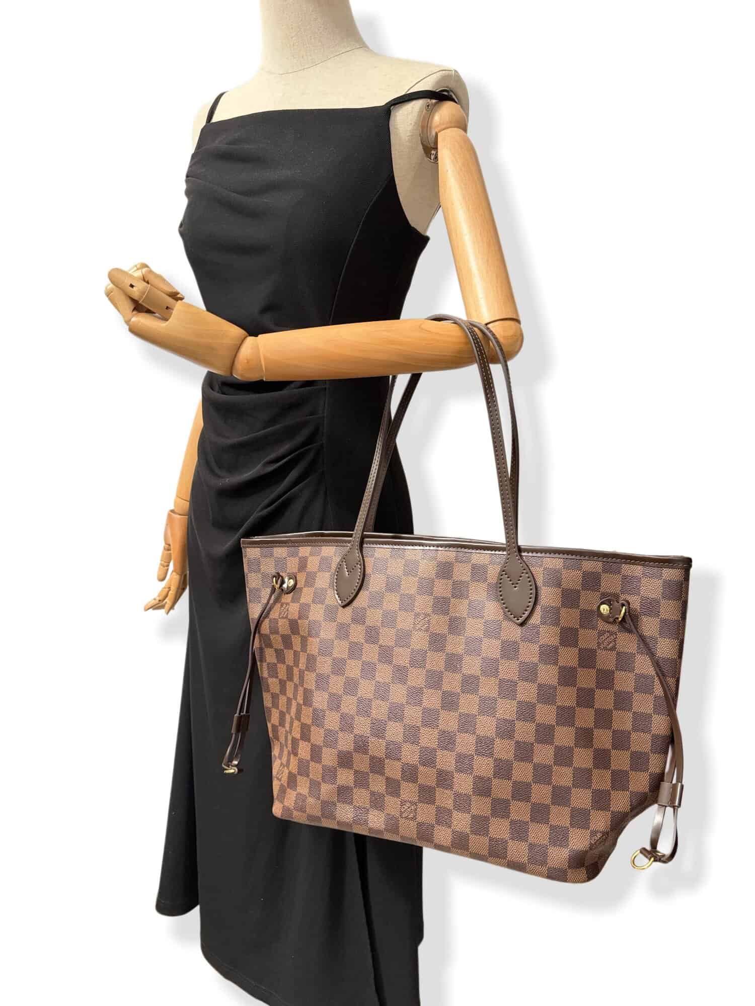 Louis Vuitton Brown Neverfull MM Damier Canvas Handbag - Image 15