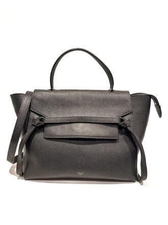 Celine Black Belt Mini Leather Handbag