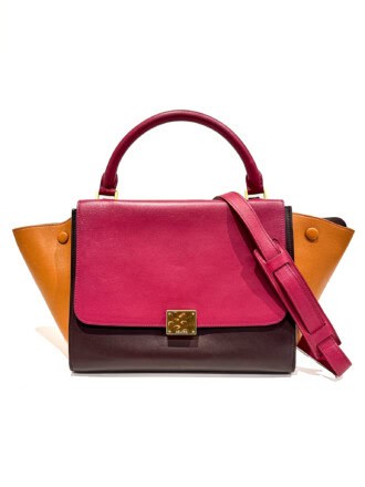 Celine Multicolor Trapèze Leather Handbag