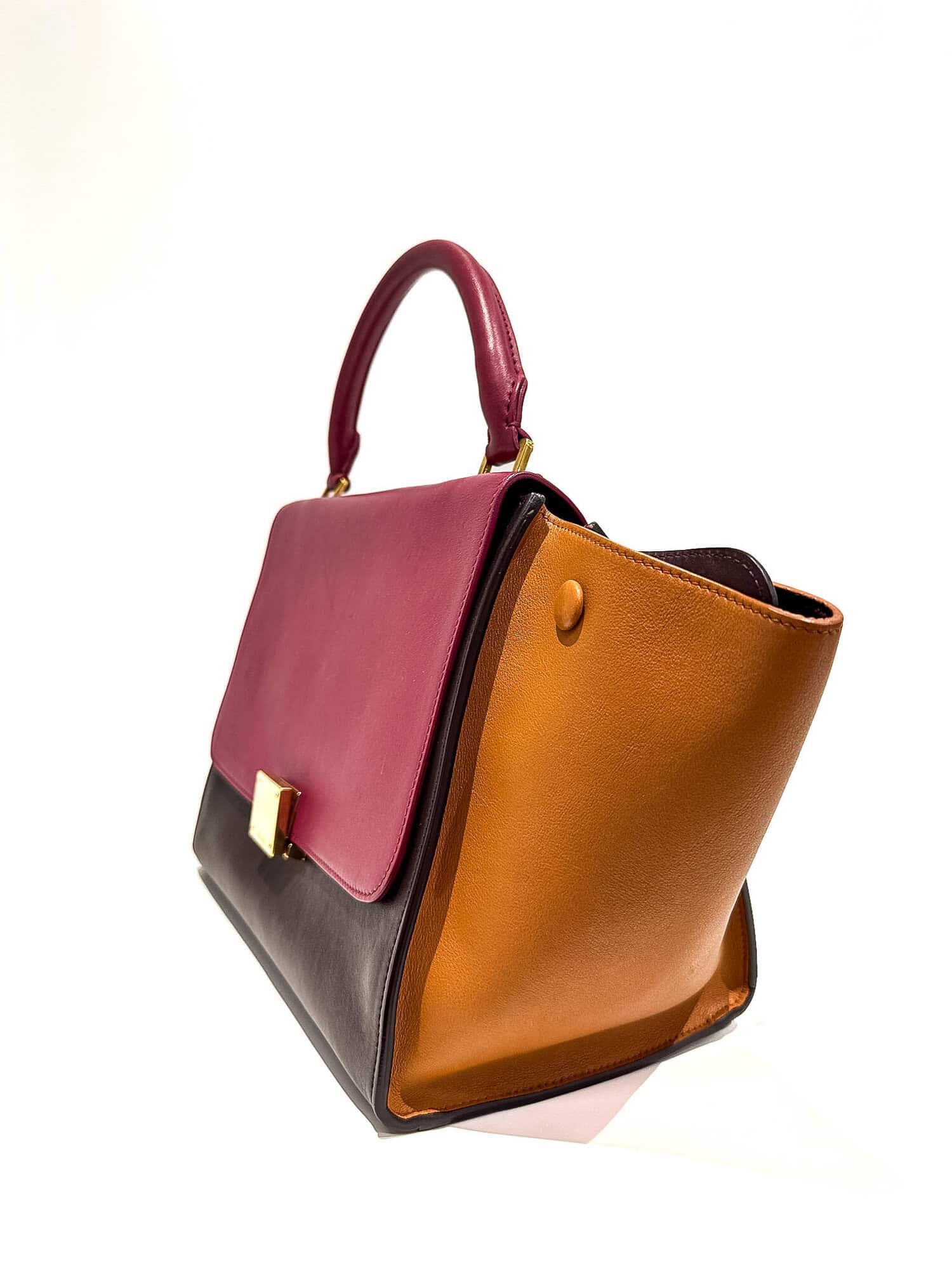 Celine Multicolor Trapèze Leather Handbag - Image 2