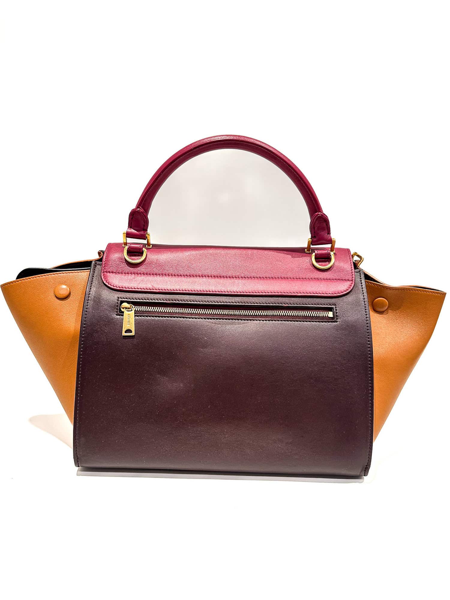 Celine Multicolor Trapèze Leather Handbag - Image 3