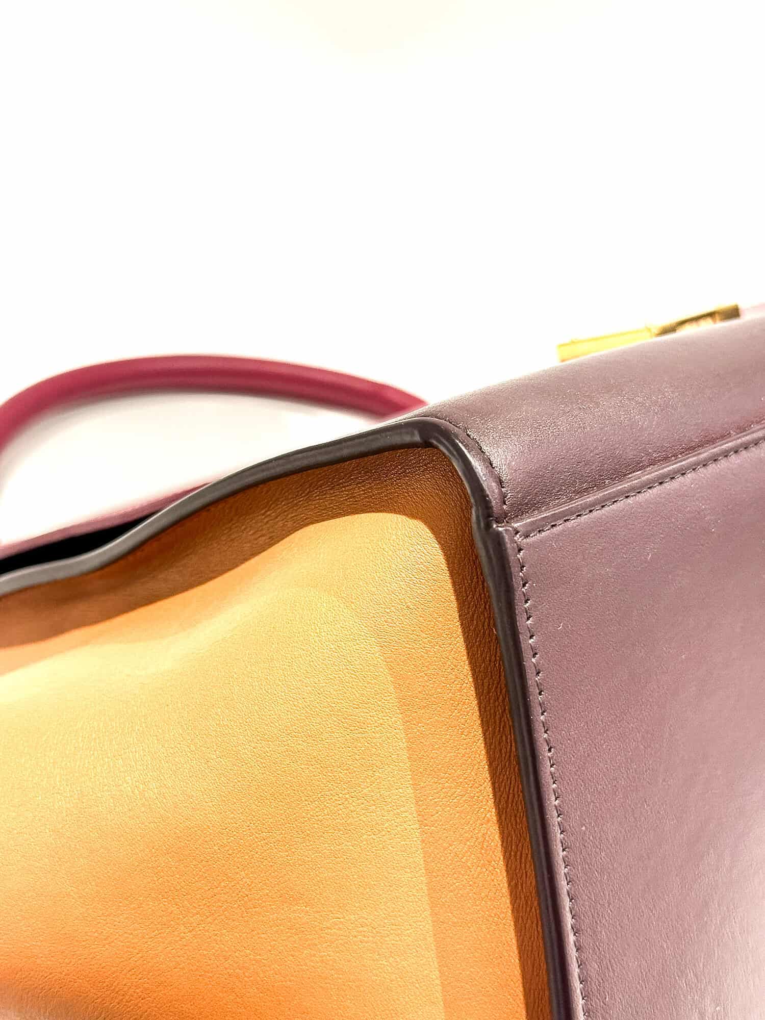 Celine Multicolor Trapèze Leather Handbag - Image 7