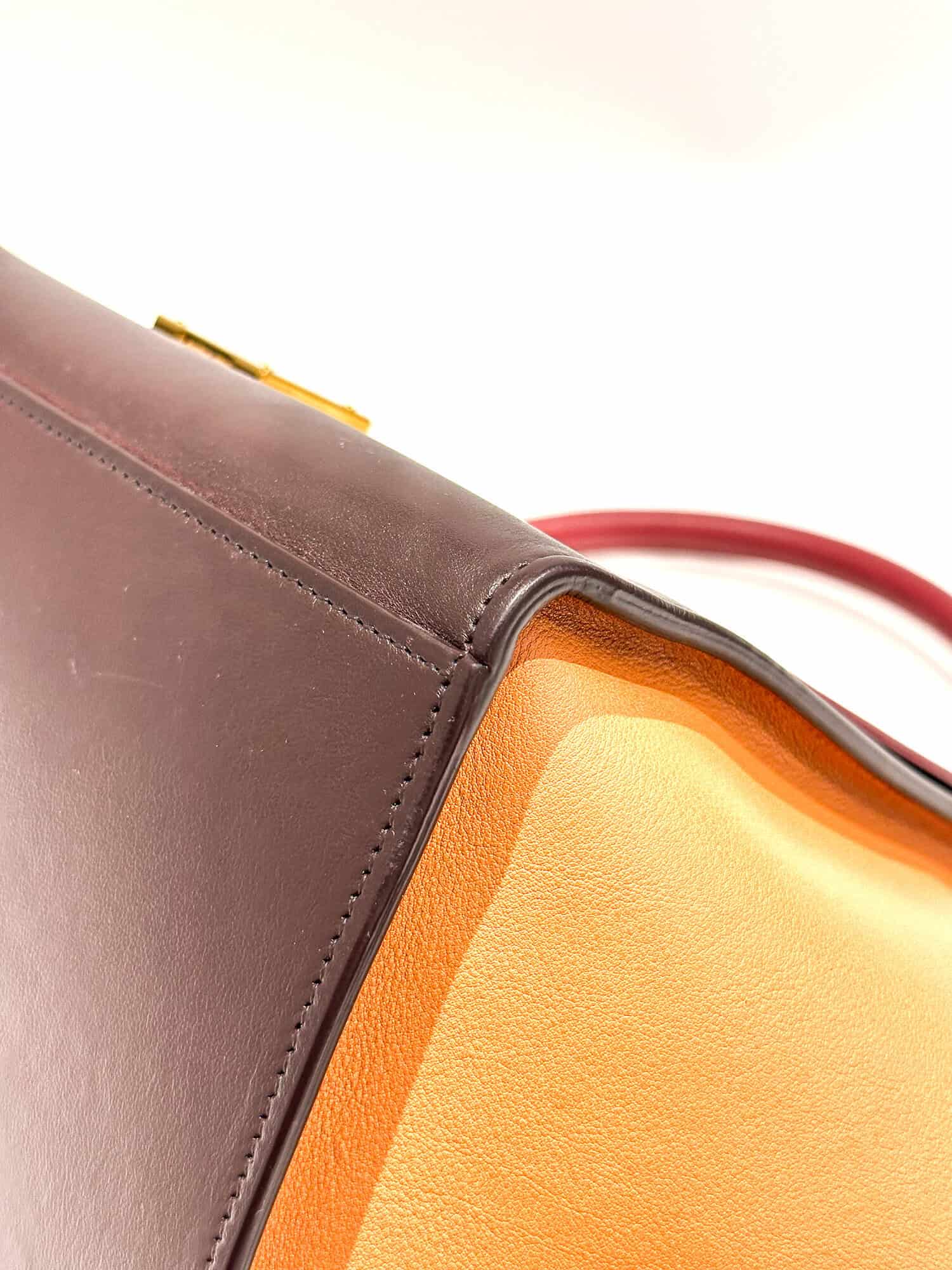 Celine Multicolor Trapèze Leather Handbag - Image 8