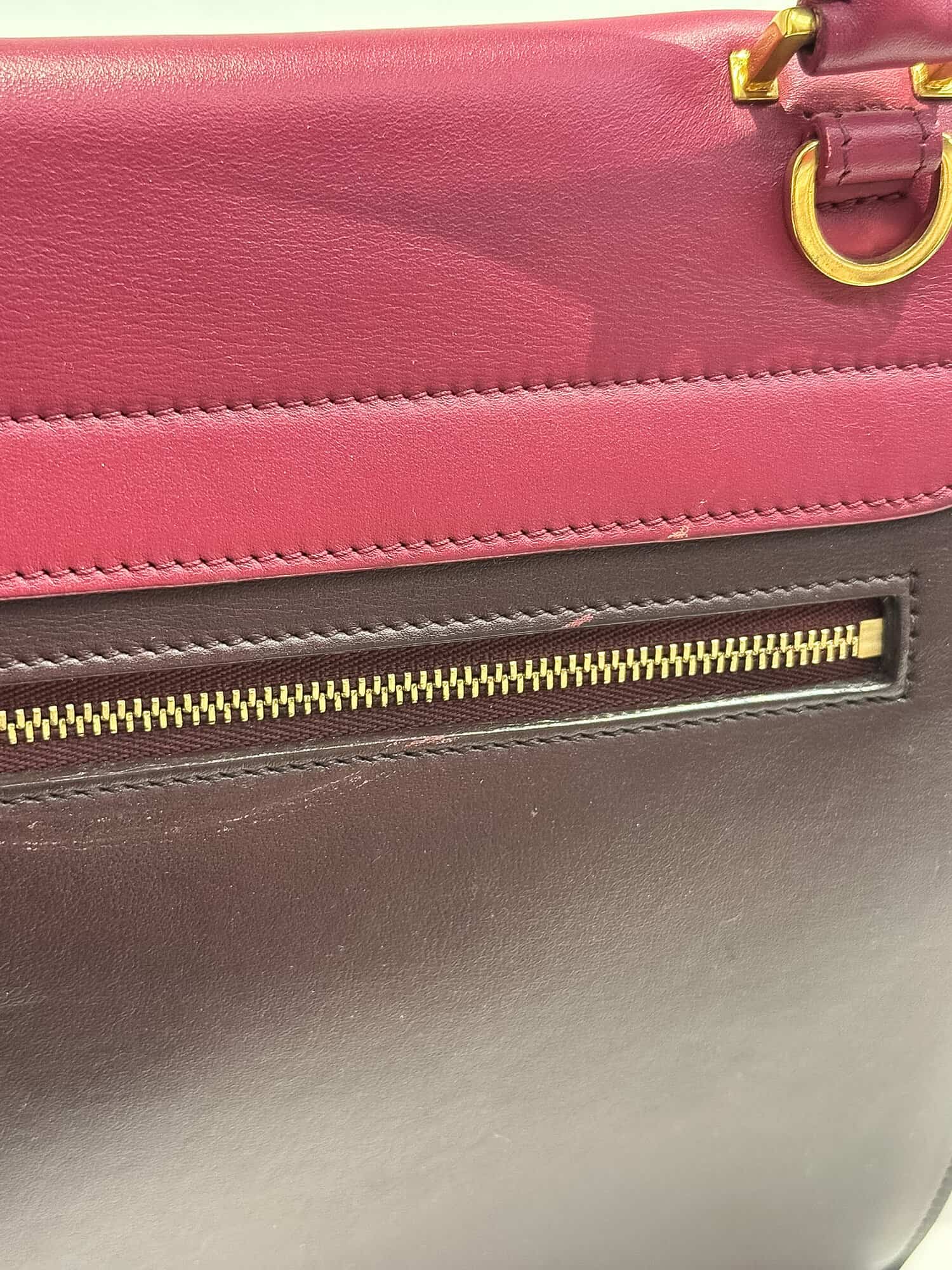 Celine Multicolor Trapèze Leather Handbag - Image 12