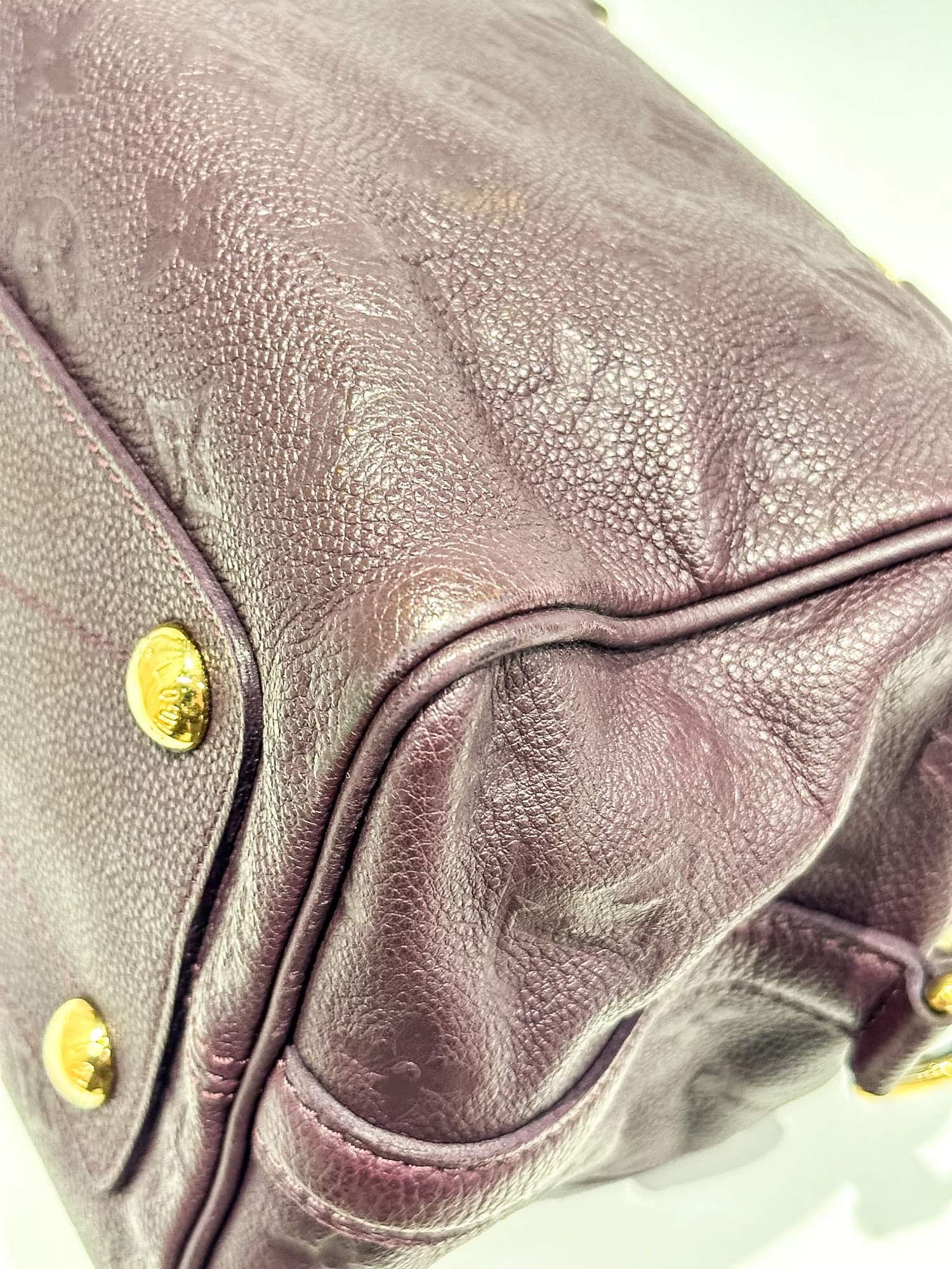 Louis Vuitton Purple Speedy Bandoulière leather handbag - Image 8