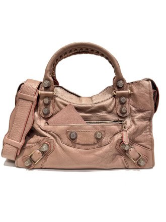 Balenciaga Pink City Leather Handbag
