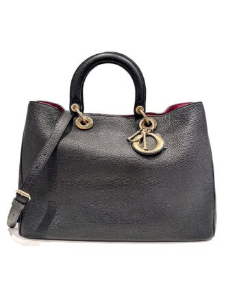 Dior Black Diorissimo leather handbag