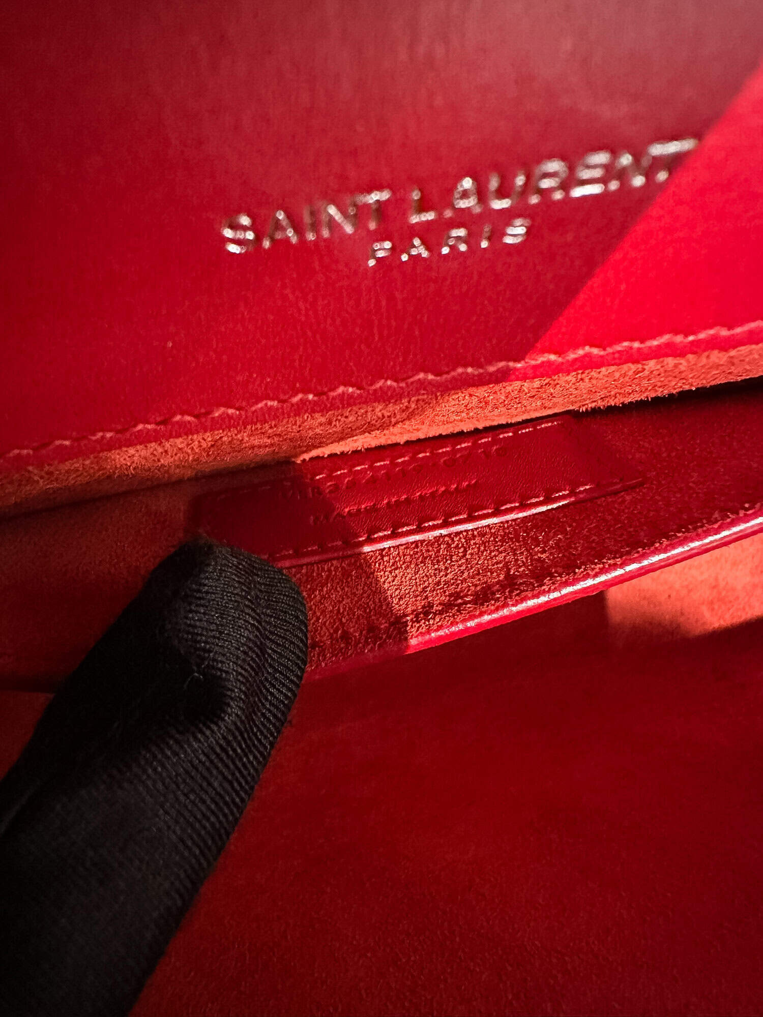 Saint Laurent Red Pompom Kate leather handbag - Image 16