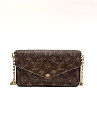 Louis Vuitton Brown Félicie Monogram Canvas Crossbody Bag