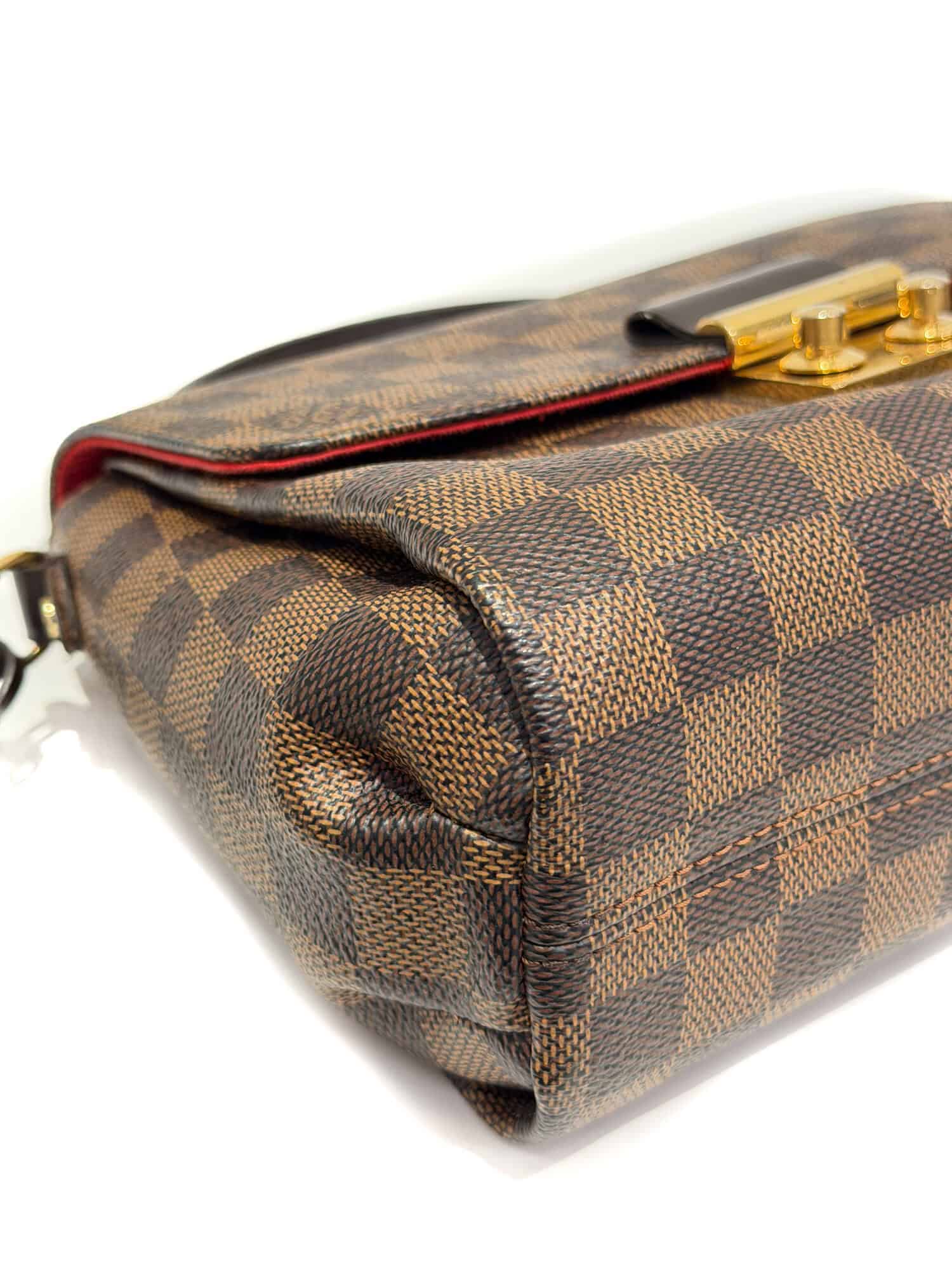 Louis Vuitton Brown Croisette Damier Canvas Handbag - Image 7