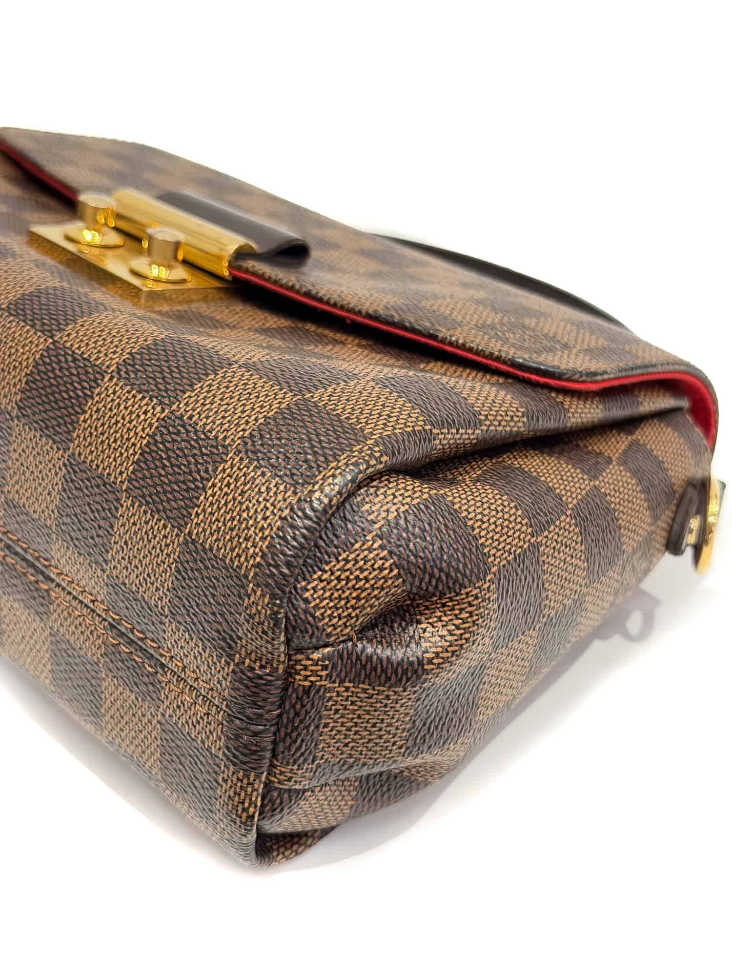 Louis Vuitton Brown Croisette Damier Canvas Handbag - Image 8