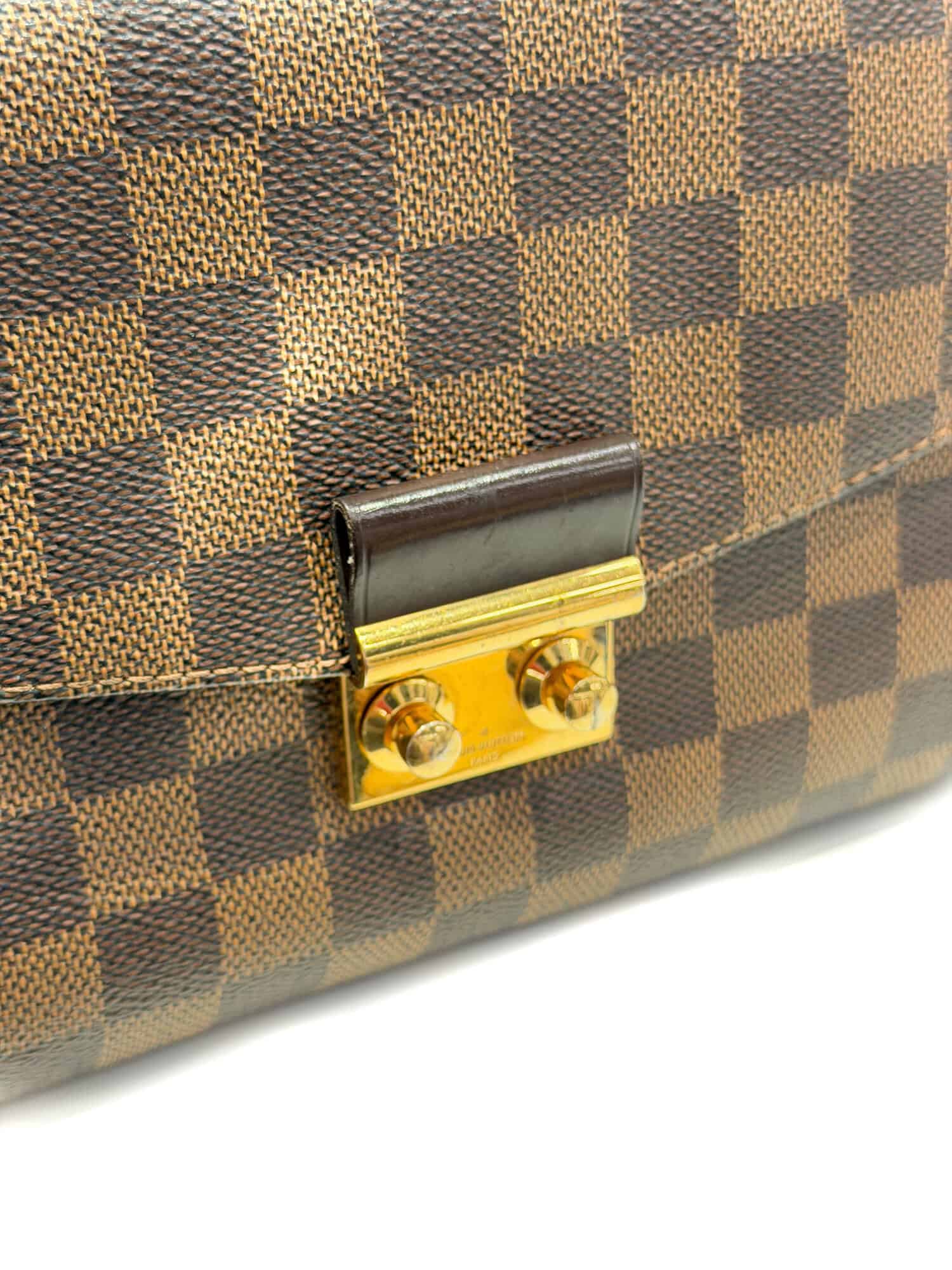 Louis Vuitton Brown Croisette Damier Canvas Handbag - Image 11