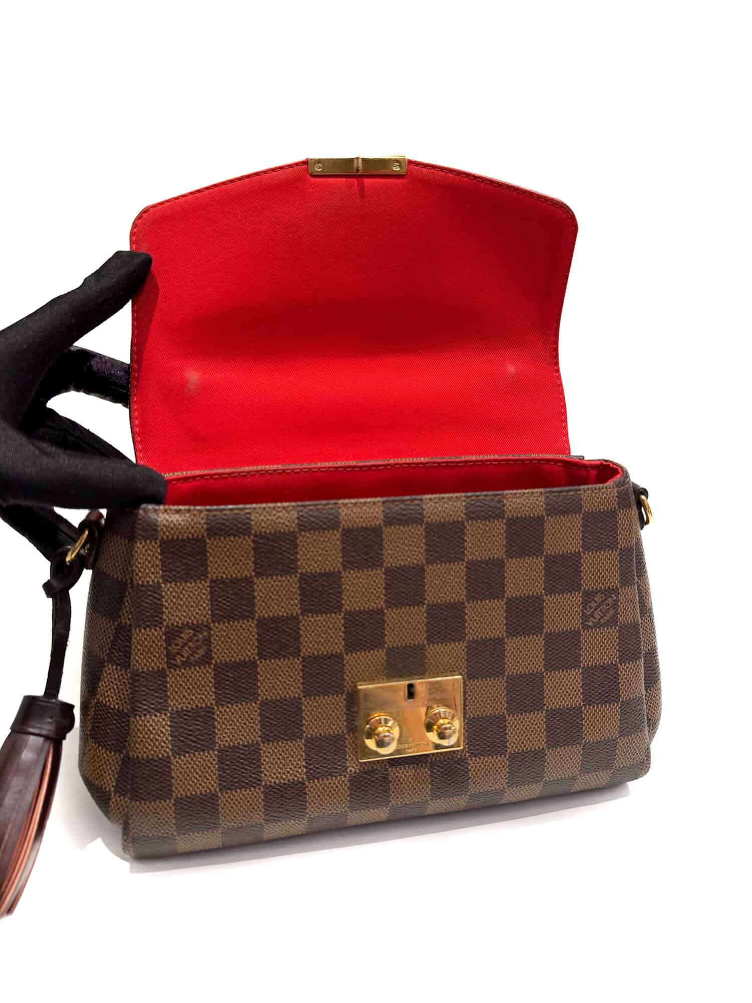 Louis Vuitton Brown Croisette Damier Canvas Handbag - Image 13