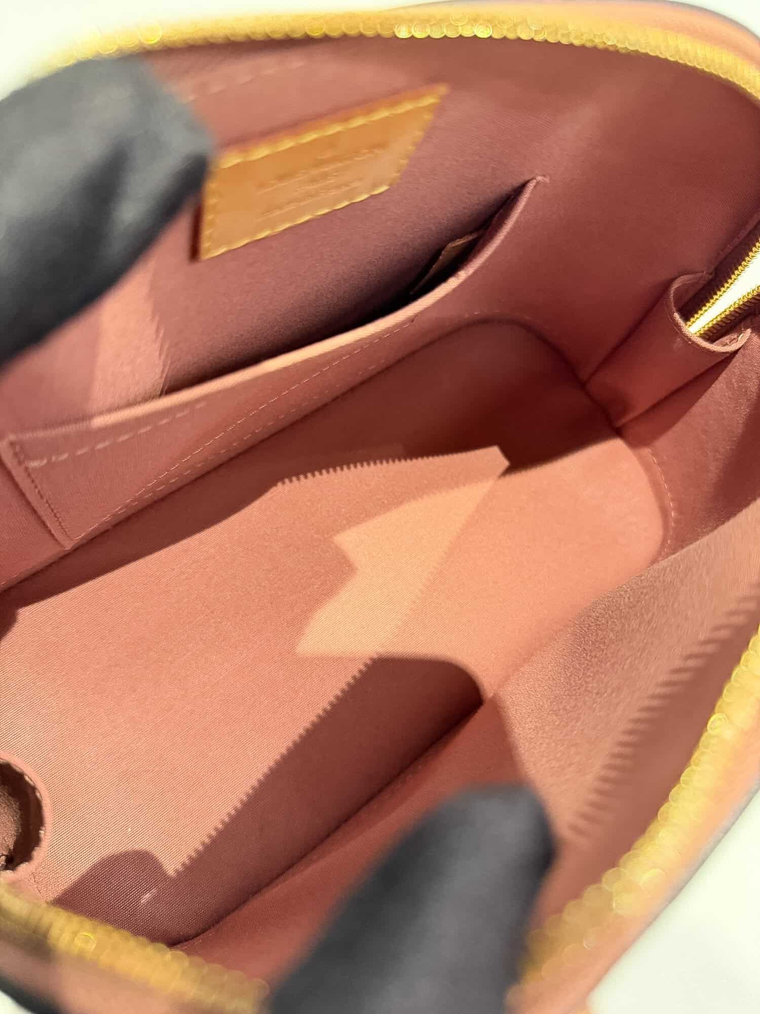 Louis Vuitton Brown Alma BB Patent Leather Handbag - Image 12