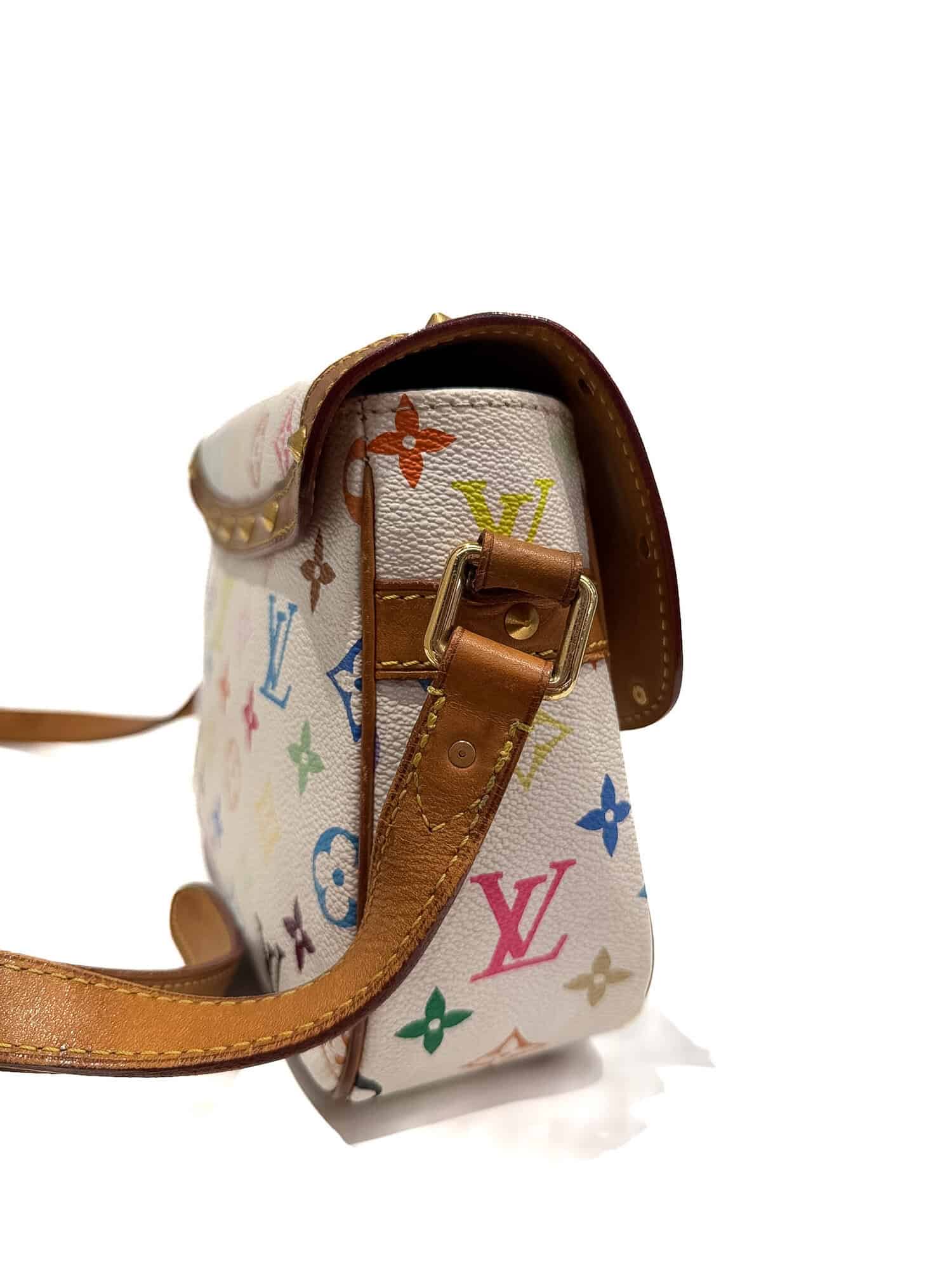 Louis Vuitton Multicolor Murakami Sologne Monogram Canvas Handbag - Image 4
