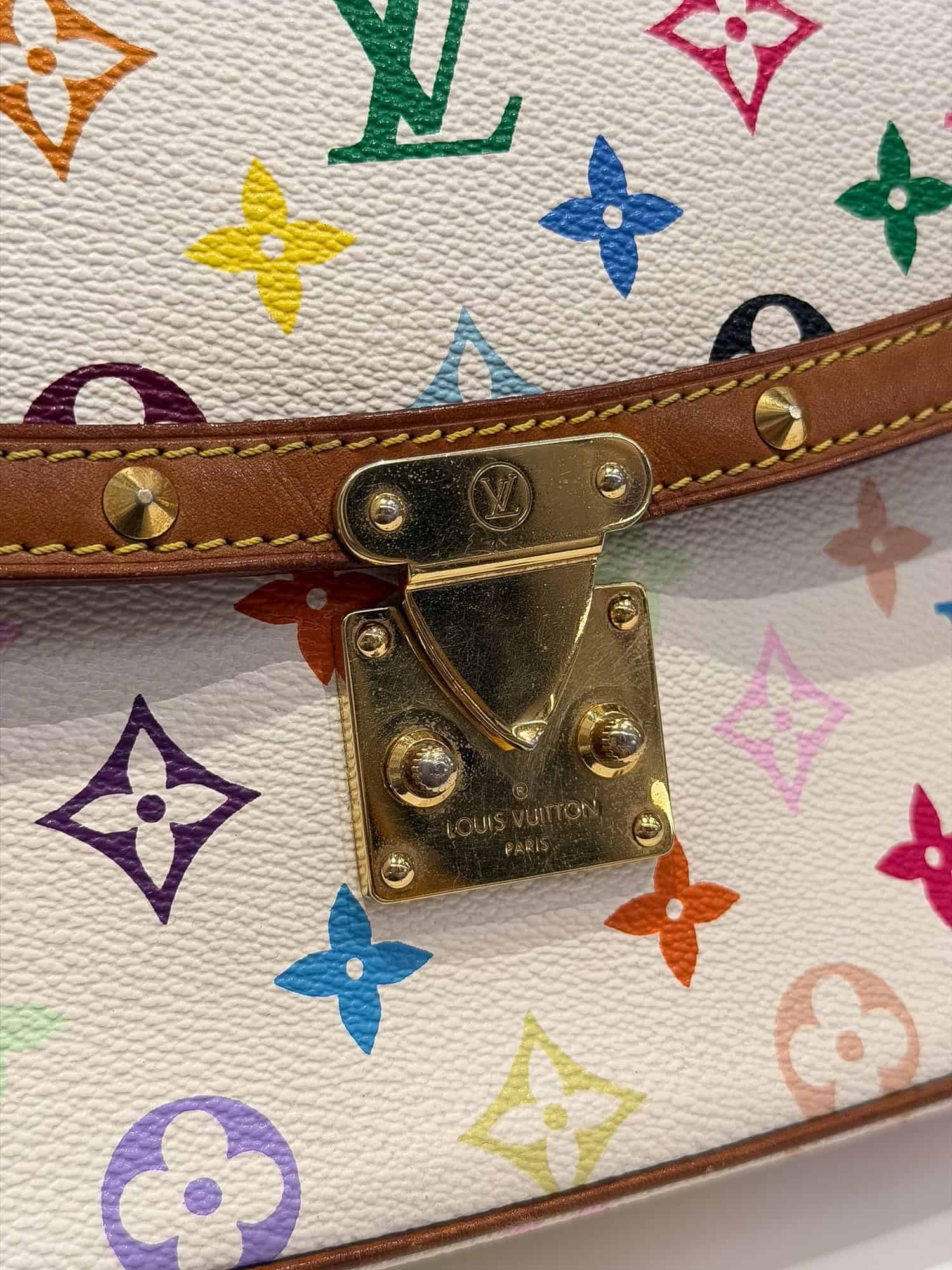 Louis Vuitton Multicolor Murakami Sologne Monogram Canvas Handbag - Image 5