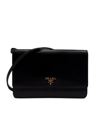 Prada Black Saffiano Leather Crossbody Bag