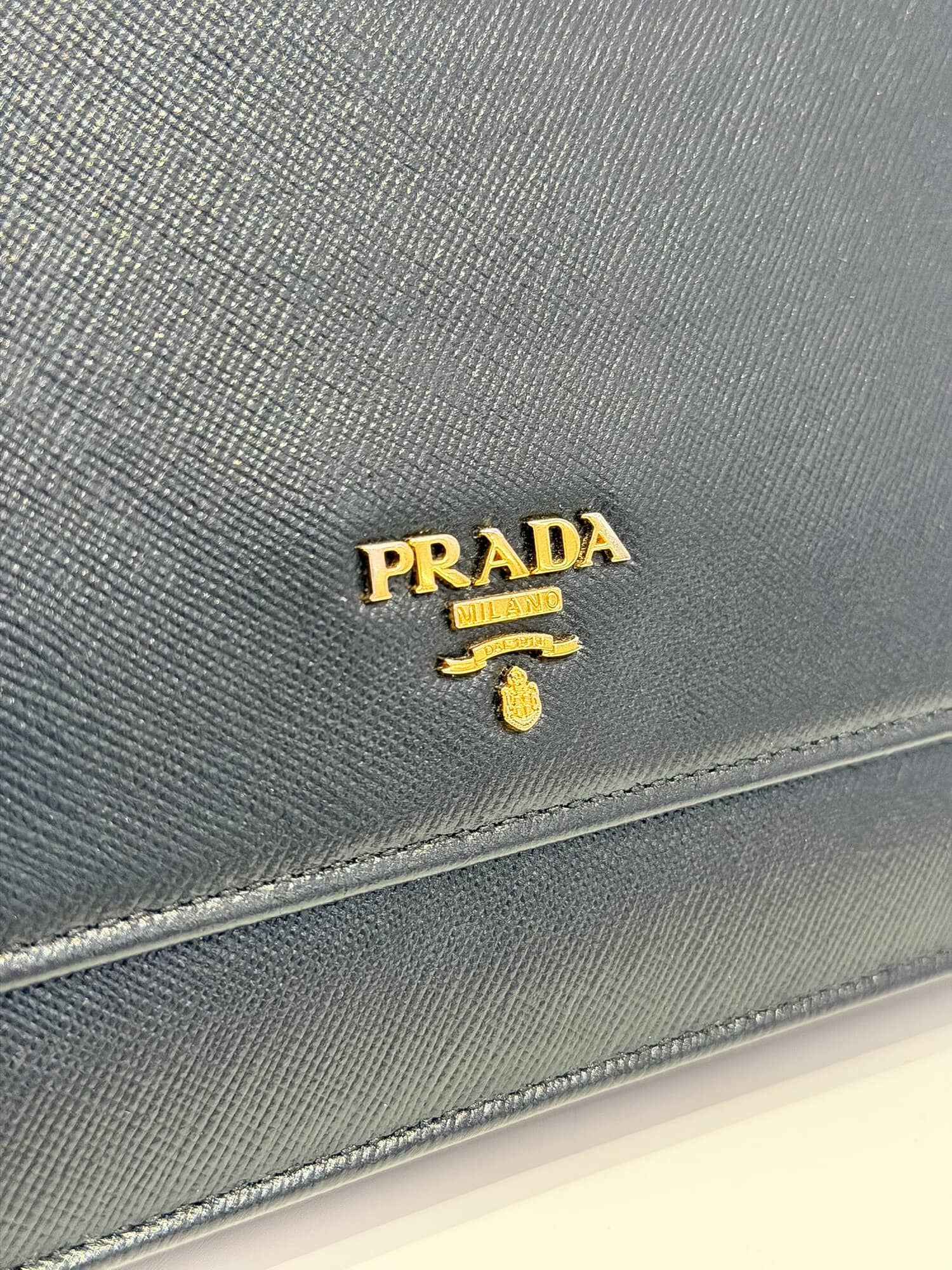 Prada Black Saffiano Leather Crossbody Bag - Image 6