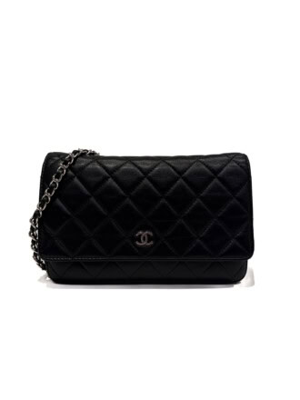 Chanel Black Wallet On Chain Timeless/Classique leather handbag