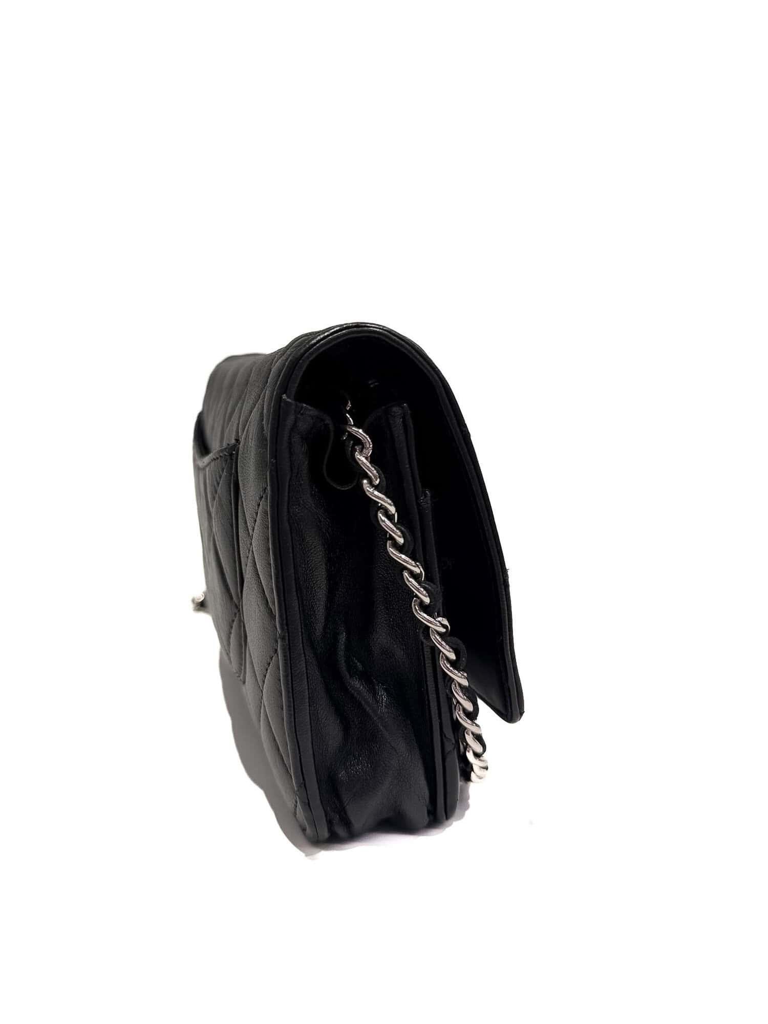 Chanel Black Wallet On Chain Timeless/Classique leather handbag - Image 4