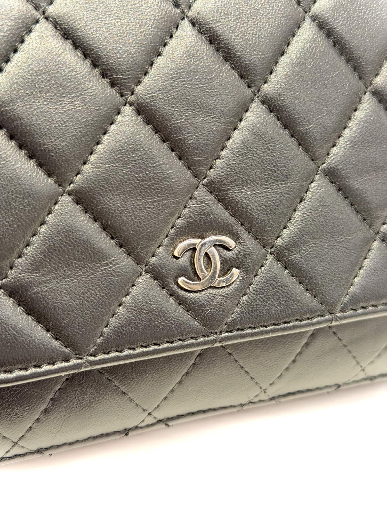Chanel Black Wallet On Chain Timeless/Classique leather handbag - Image 6