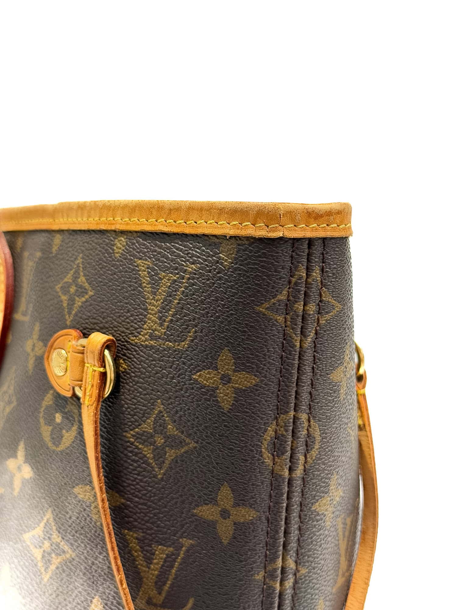 Louis Vuitton Brown Neverfull MM Monogram Canvas Tote Bag - Image 4